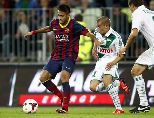 Neymar "tịt ngòi", Barca bị cầm hòa ở Ba Lan