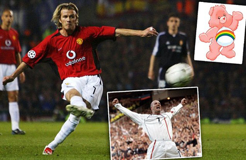 Beckham trở thành “siêu sao” nhờ tập sút… gấu bông!
