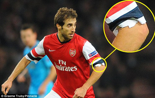 Tự ý cắt tay áo, Flamini coi thường truyền thống Arsenal