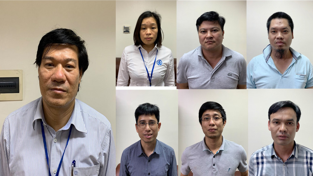 C&aacute;c đối tượng bị C03 khởi tố, bắt tạm giam.