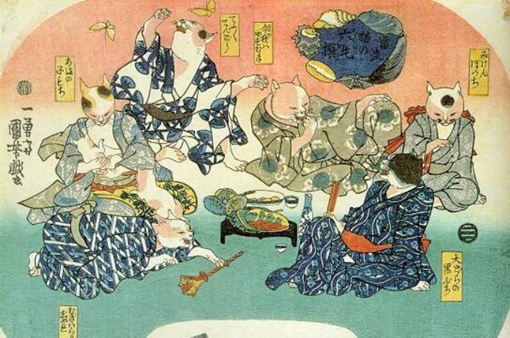 Một buổi tiệc của c&aacute;c con m&egrave;o Bakeneko