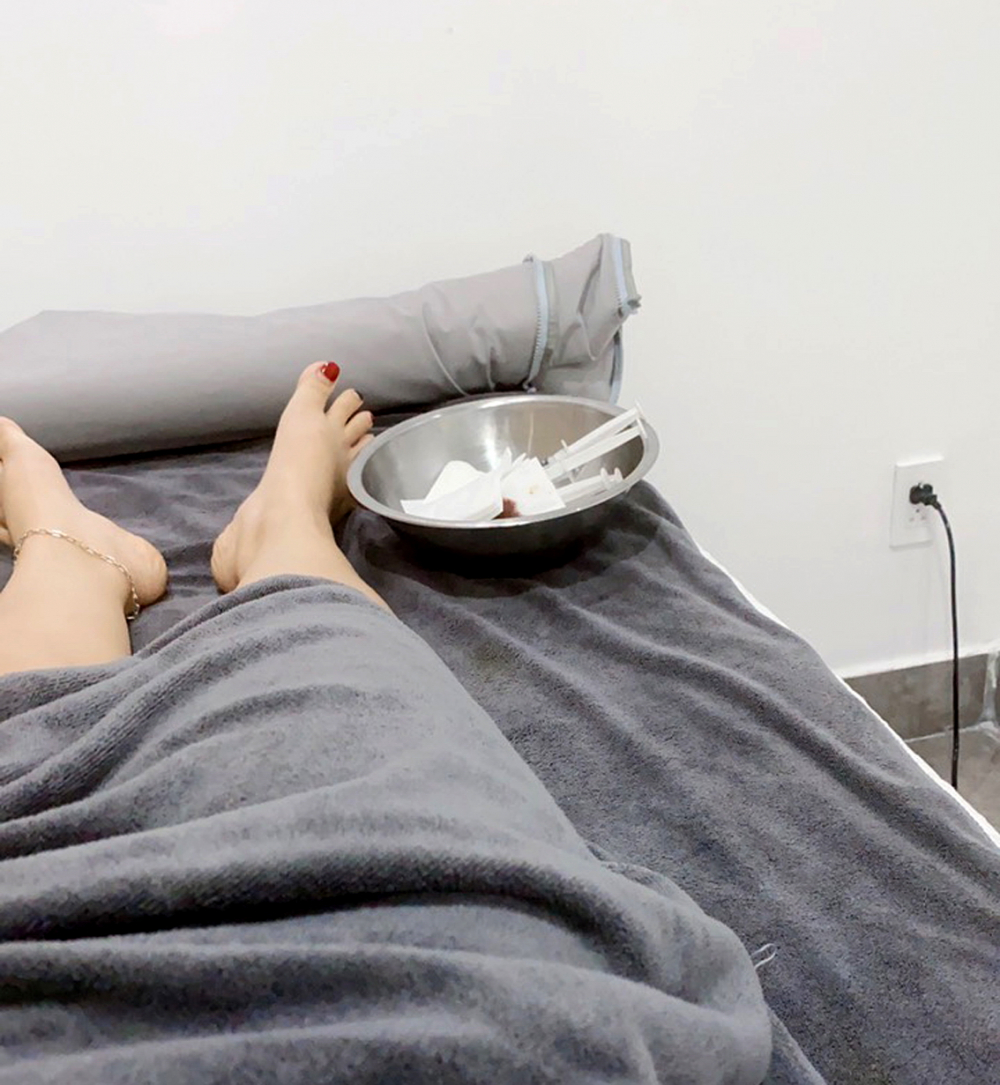 Những ống tiêm tinh chất được chuẩn bị tiêm cho khách có nhu cầu giảm béo nhanh