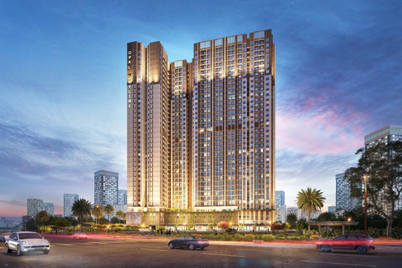Thừa hưởng th&agrave;nh c&ocirc;ng của d&ograve;ng sản phẩm Opal, khu căn hộ cao cấp Opal Skyline đang trở th&agrave;nh điểm s&aacute;ng của thị trường bất động sản B&igrave;nh Dương