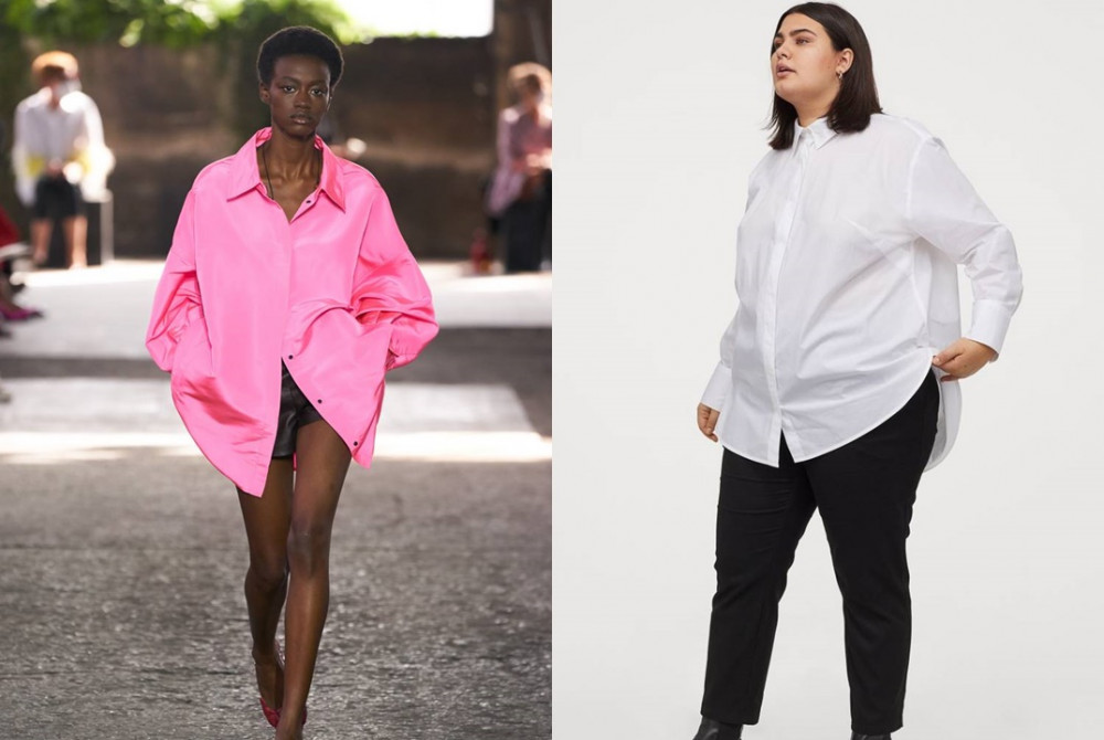 &Aacute;o sơ mi oversized: