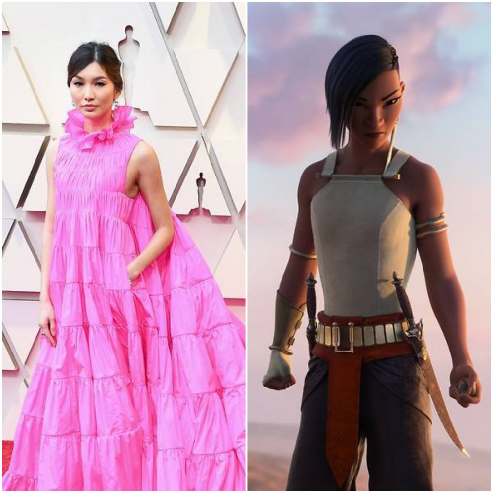 Nữ diễn viên Gemma Chan gốc Trung Quốc lồng tiếng cho Namaari, một công chúa chiến binh của xứ sở Fang trong Raya và The Last Dragon.