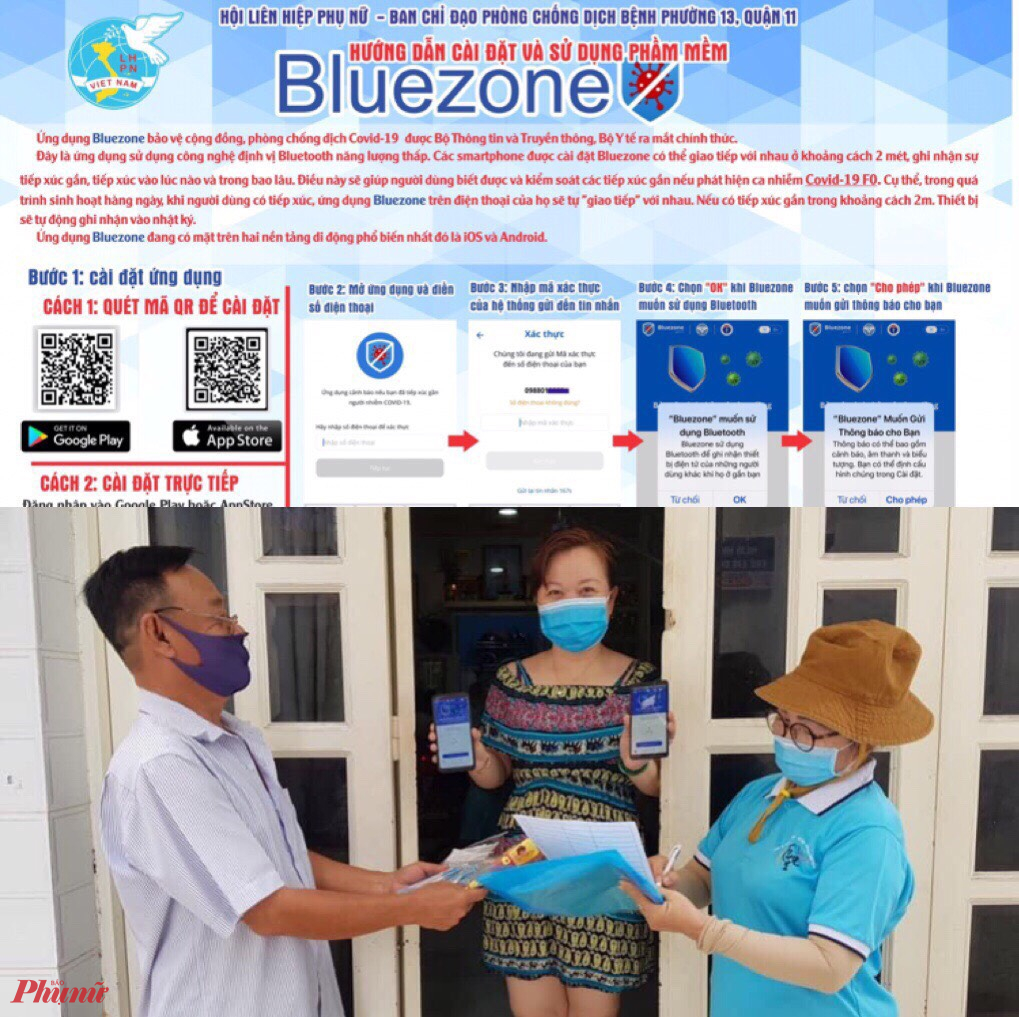 - Phụ nữ quận 11 hướng dẫn người dân cai ung dung Bluzone