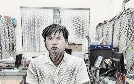 B&ugrave;i Mạnh H&ugrave;ng tại cơ quan c&ocirc;ng an