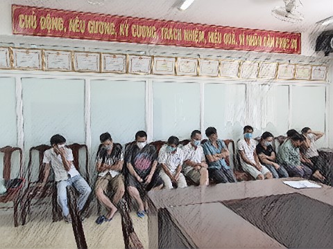 C&aacute;c đối tượng tại cơ quan c&ocirc;ng an
