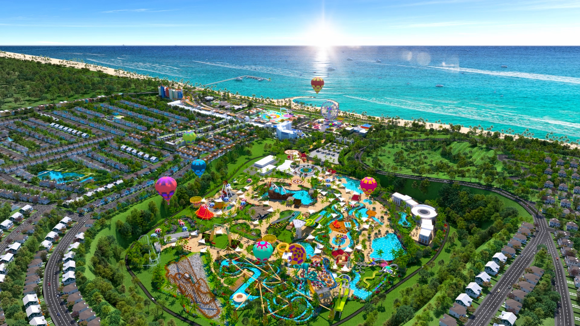 Phối cảnh si&ecirc;u th&agrave;nh phố biển - du lịch - sức khỏe NovaWorld Phan Thiet 1.000ha với vốn đầu tư hơn 15.000 tỷ đồng (5 tỷ USD)