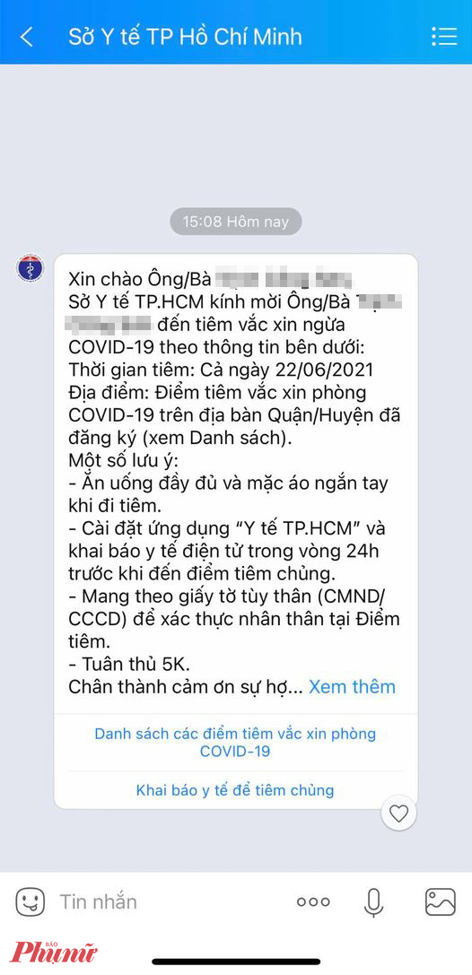 Để kh&ocirc;ng qu&ecirc;n lịch ti&ecirc;m ngừa, ngay sau khi nhận được lịch ti&ecirc;m, mọi người n&ecirc;n c&agrave;i b&aacute;o thức tr&ecirc;n điện thoại để nhớ lịch ti&ecirc;m ngừa