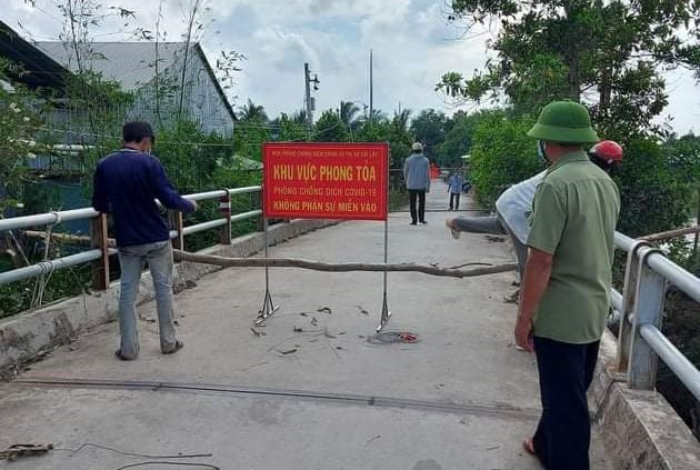 Khu c&aacute;ch ly x&atilde; Mỹ Hạnh Đ&ocirc;ng (thị x&atilde; Cai Lậy) vừa gỡ lệnh phong tỏa
