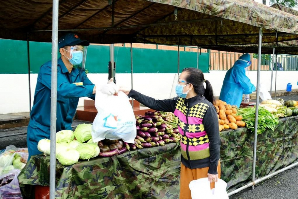 Gian h&agrave;ng 0 đồng g&oacute;p phần hỗ trợ người yếu thế trong thời gian thực hiện gi&atilde;n c&aacute;ch x&atilde; hội tại quận G&ograve; Vấp.