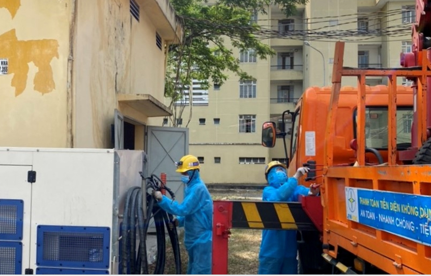 Lắp đặt m&aacute;y ph&aacute;t điện dự ph&ograve;ng cho khu c&aacute;ch ly tại x&atilde; Vĩnh Lộc B, B&igrave;nh Ch&aacute;nh
