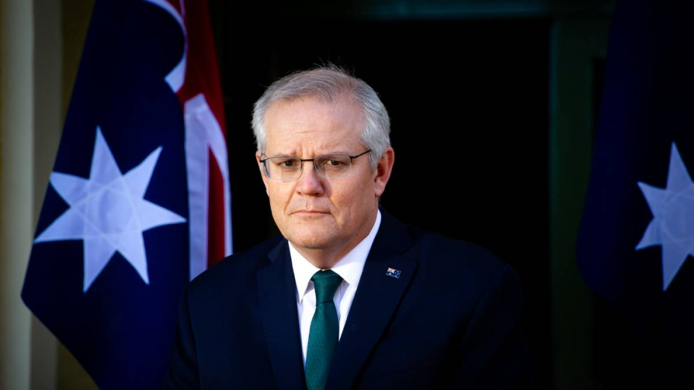 Th&ocirc;ng điệp của Thủ tướng Scott Morrison về AstraZeneca đ&atilde; bị phản đối - Ảnh: Elesa Kurtz