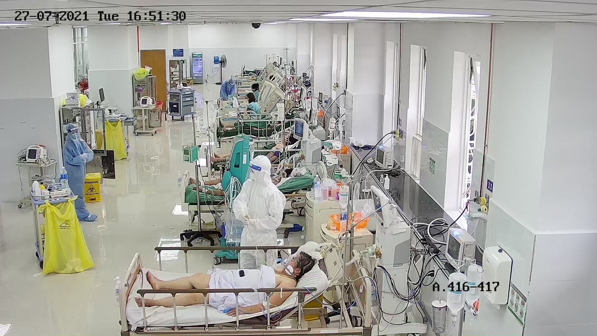 Khu điều trị bệnh nh&acirc;n COVID-19 nặng tại BVĐK Thống Nhất Đồng Nai