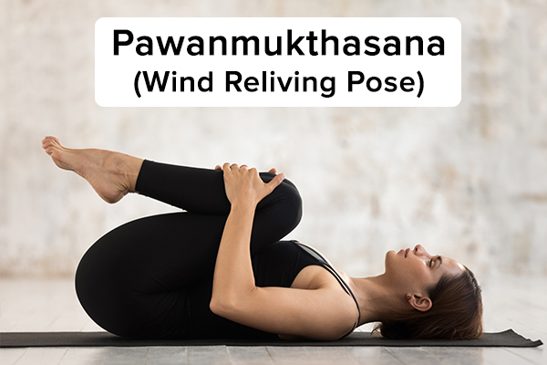 4. Pavanmukthasana (tư thế chống gi&oacute;) pawanmukthasana (tư thế dựa v&agrave;o gi&oacute;) để mọc t&oacute;c Nằm thẳng lưng. H&iacute;t v&agrave;o s&acirc;u, đưa đầu gối phải của bạn đến gần ngực v&agrave; nắm chặt n&oacute; trong tay. Đẩy tr&aacute;n của bạn về ph&iacute;a đầu gối phải trong khi thở ra. Giữ tư thế n&agrave;y trong v&agrave;i gi&acirc;y, h&iacute;t v&agrave;o thở ra nhẹ nh&agrave;ng. H&iacute;t v&agrave;o một hơi v&agrave; từ từ thả đầu trở lại s&agrave;n. Thở ra v&agrave; đặt ch&acirc;n phải của bạn trở lại s&agrave;n. Lặp lại b&agrave;i tập n&agrave;y với ch&acirc;n c&ograve;n lại v&agrave; sau đ&oacute; với cả hai ch&acirc;n.