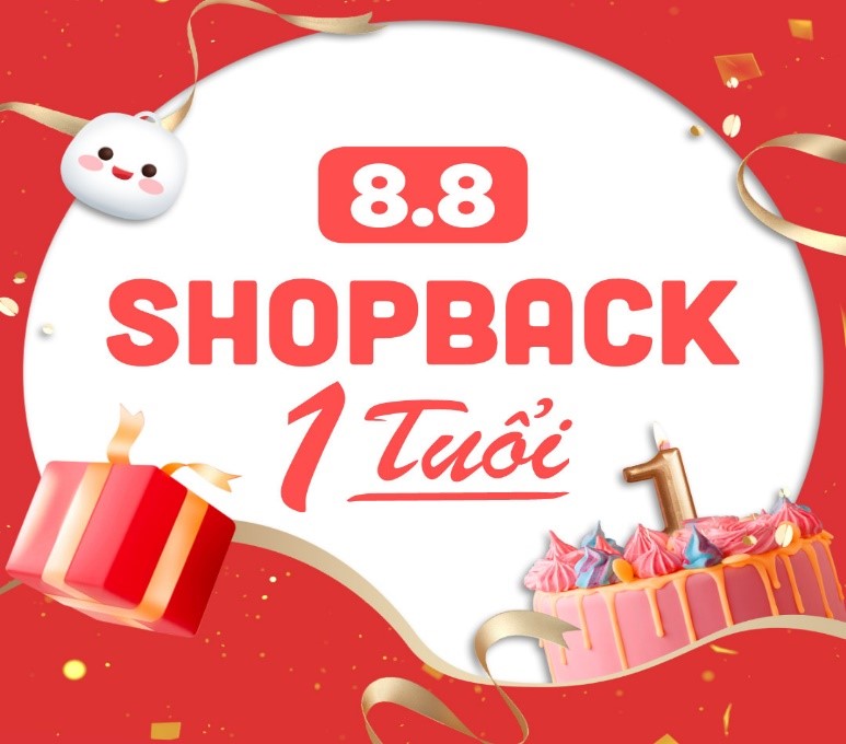 ShopBack mang đến nhiều ưu đ&atilde;i cho sinh nhật 8.8