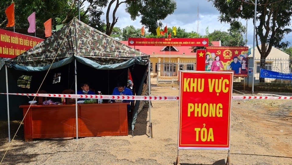 x&atilde; Quảng Sơn thực hiện c&aacute;c biện ph&aacute;p ph&ograve;ng chống dịch COVID-19