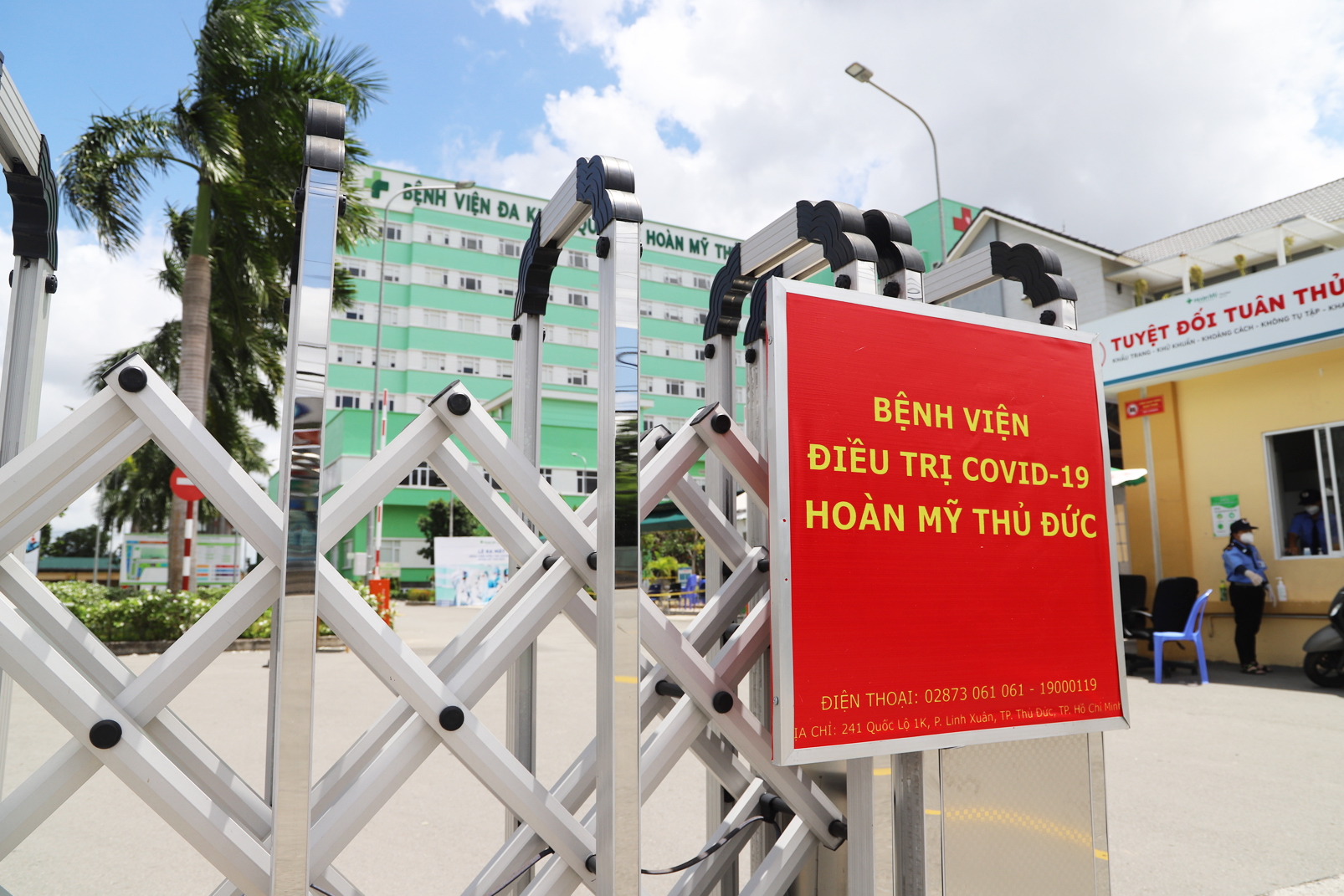 Bệnh viện Điều trị COVID-19 Ho&agrave;n Mỹ Thủ Đức đ&atilde; tiếp nhận điều trị bệnh nh&acirc;n COVID-19 - Ảnh: Thu Hiền