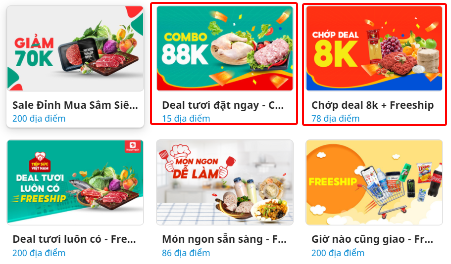 2 bộ sưu tập của sự kiện &ldquo;NowFresh 8.8 - Giật Deal Freeship&rdquo;