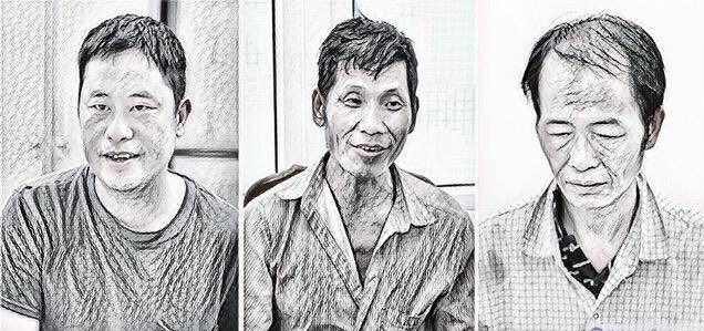 Từ tr&aacute;i qua phải: S&ugrave;ng A T&ugrave;ng, S&ugrave;ng Nủ D&ecirc;, Chảo A Xăng
