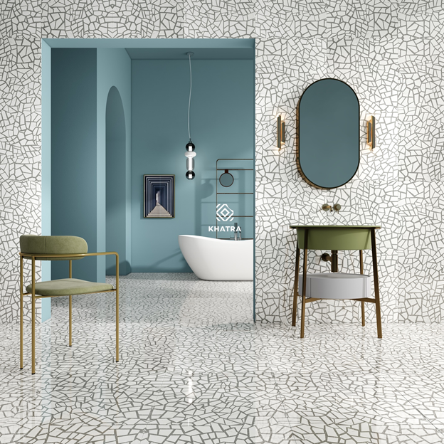 Gạch Terrazzo nhũ v&agrave;ng KHTR61288 (600x1200)