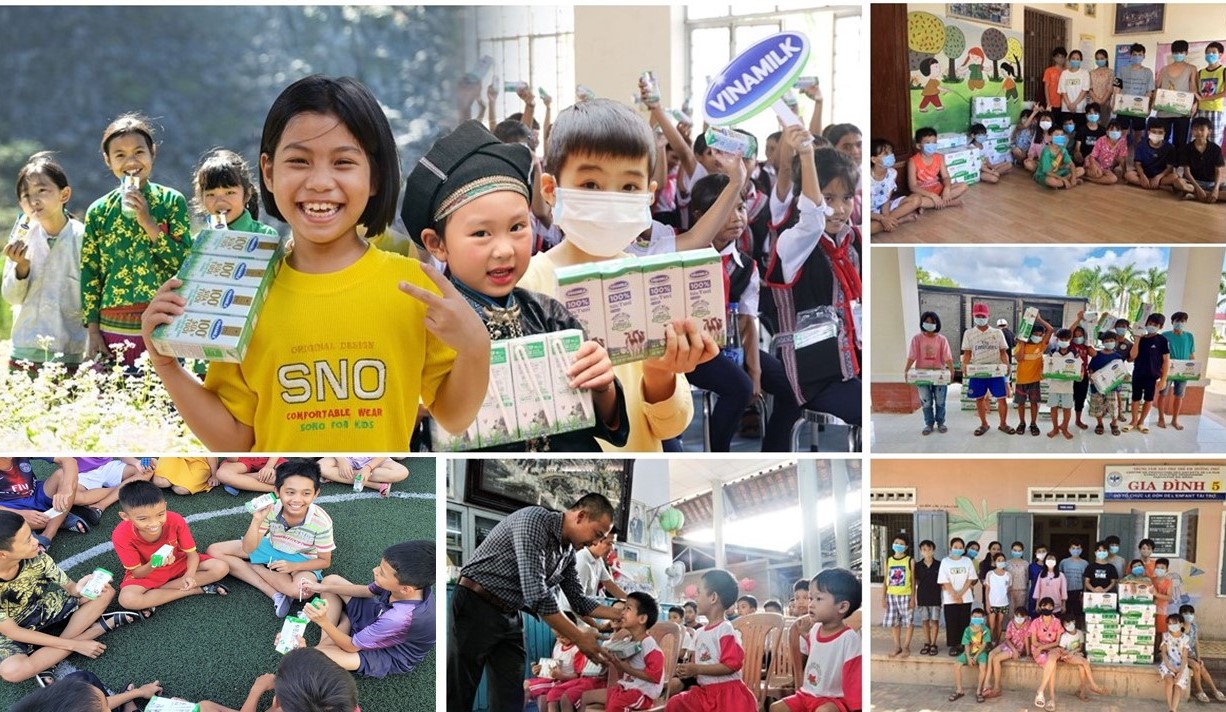 C&aacute;c chương tr&igrave;nh chăm s&oacute;c dinh dưỡng cho trẻ em được Vinamilk đẩy mạnh hơn trong giai đoạn dịch bệnh diễn ra - Ảnh: Vinamilk