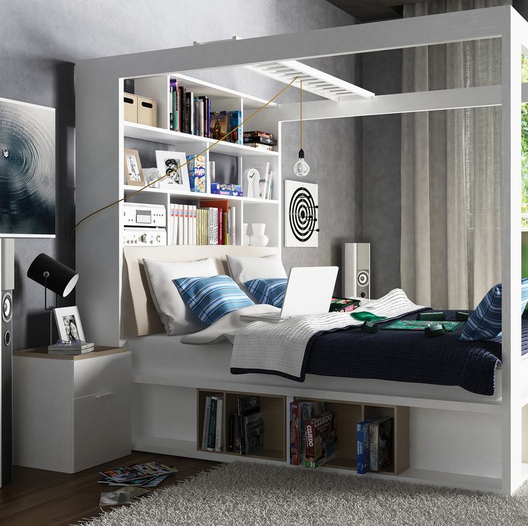 Một c&aacute;ch để tận dụng ph&ograve;ng ngủ nhỏ l&agrave; đặt một chiếc giường kh&ocirc;ng chỉ c&oacute; một mục đ&iacute;ch. Mặc d&ugrave; sự thoải m&aacute;i của n&oacute; l&agrave; yếu tố quan trọng để c&oacute; một giấc ngủ ngon, nhưng việc t&igrave;m kiếm một khung giường c&oacute; t&ugrave;y chọn để chứa th&ecirc;m bộ nhớ l&agrave; một t&igrave;m kiếm tuyệt vời.