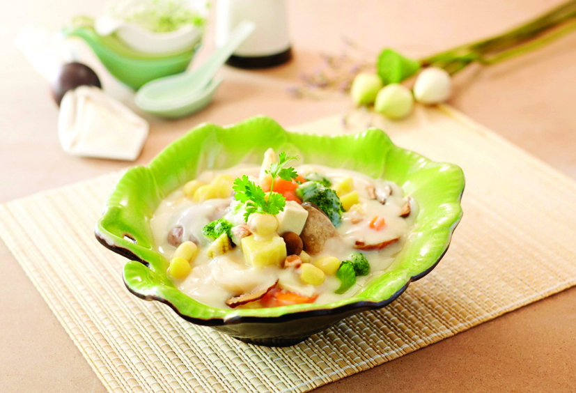 Canh kiểm - món hấp dẫn nhất mâm chay tháng Bảy