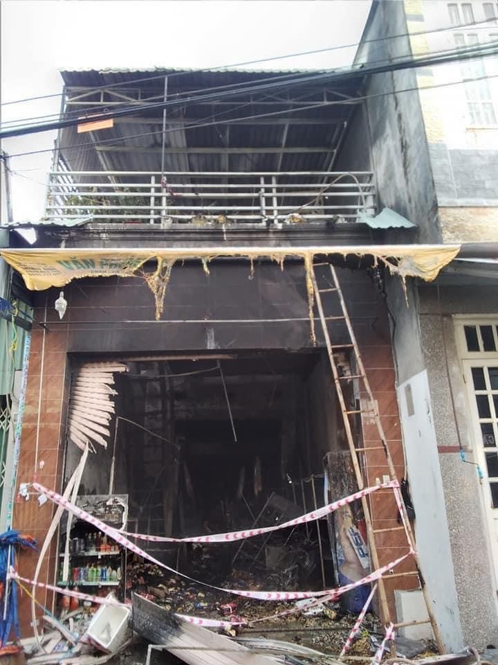 Căn nh&agrave; nơi xảy ra vụ ch&aacute;y. Ảnh Đ&agrave;i Truyền thanh TP.Dĩ An