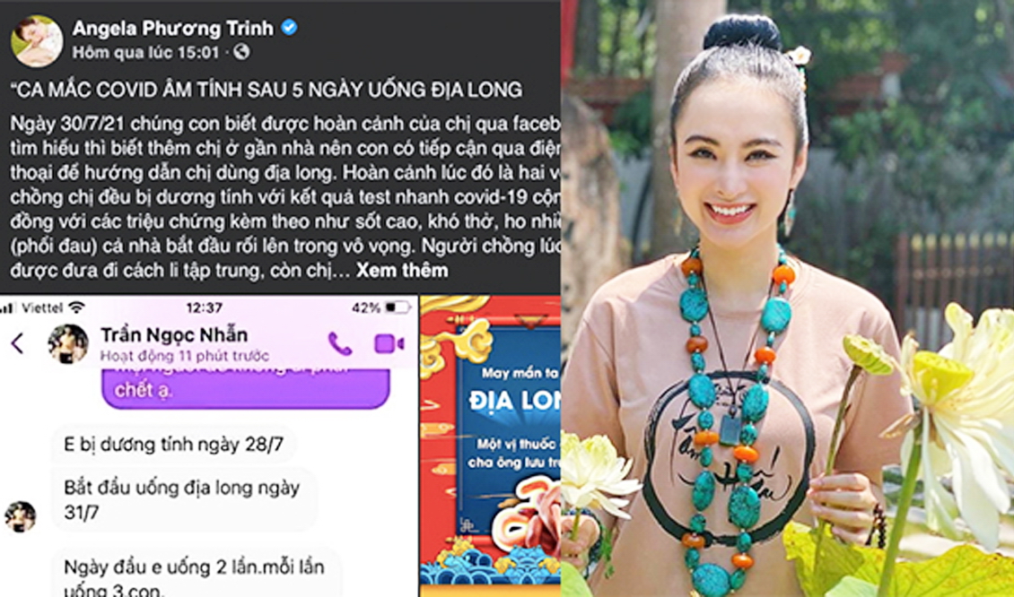 Angela Phương Trinh li&ecirc;n tục đăng tải b&agrave;i viết li&ecirc;n quan đến việc &ldquo;nuốt giun đất trị COVID-19&rdquo;