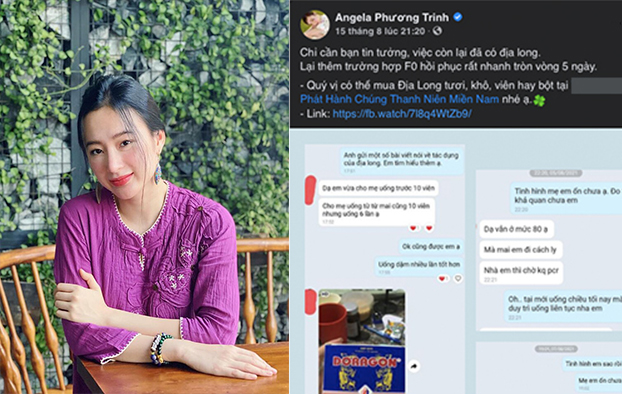 Angela Phương Trinh đ&atilde; xo&aacute; c&aacute;c b&agrave;i đăng li&ecirc;n quan địa long trị COVID-19 tr&ecirc;n c&aacute;c trang mạng x&atilde; hội m&agrave; c&ocirc; sử dụng.