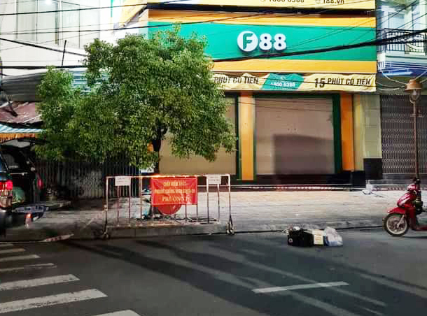 Phong tỏa khu vực c&ocirc;ng ty của F0 vừa ghi nhận l&agrave;m việc. Ảnh: CTV.