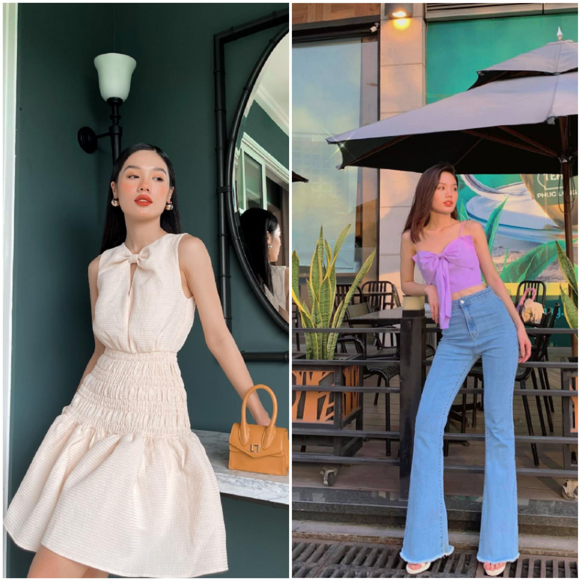 C&ocirc; n&agrave;ng ưa chuộng những phong c&aacute;ch thời trang trẻ trung, quyến rũ với những mấu trang phục &ocirc;m d&aacute;ng, thỉnh thoảng ph&aacute; c&aacute;ch với những bộ quần jean c&aacute; t&iacute;nh.