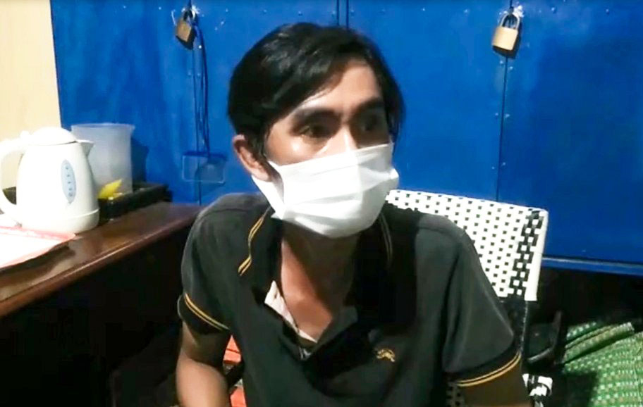 Hai người dương t&iacute;nh ma t&uacute;y, t&ocirc;ng c&ocirc;ng an ở chốt kiểm so&aacute;t dịch COVID - 19 rồi bỏ chạy - ảnh V.Đạo 