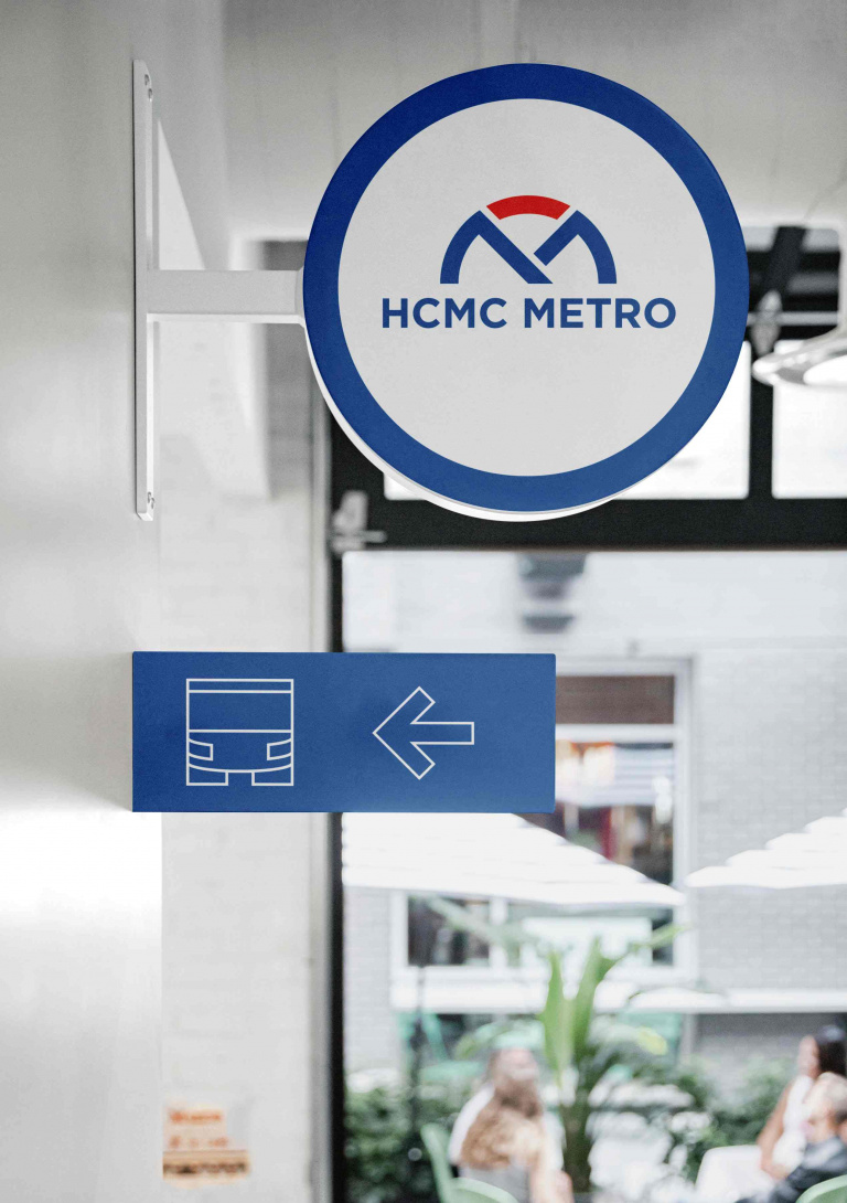 Bộ nhận diện METRO do sinh vi&ecirc;n HSU thiết kế được lựa chọn triển khai thực tế