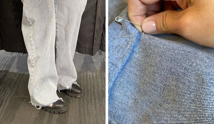 Thật sự rất kh&oacute; để t&igrave;m một chiếc v&aacute;y hoặc một chiếc quần vừa vặn với bạn, đặc biệt l&agrave; đối với những người nhỏ nhắn. V&igrave; vậy, h&atilde;y ch&uacute; &yacute; đến c&aacute;c chi tiết sẽ cần thay đổi .  Để biết m&oacute;n đồ c&oacute; đẹp hay kh&ocirc;ng sau khi c&oacute; số đo ph&ugrave; hợp, h&atilde;y mang theo một v&agrave;i chiếc ghim b&ecirc;n m&igrave;nh v&agrave; sử dụng ch&uacute;ng để l&agrave;m cho m&oacute;n đồ tr&ocirc;ng theo c&aacute;ch bạn muốn.