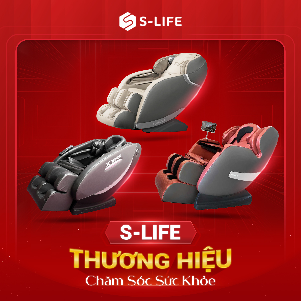 S-Life ph&acirc;n phối h&agrave;ng loạt d&ograve;ng sản phẩm ghế massage chất lượng cao