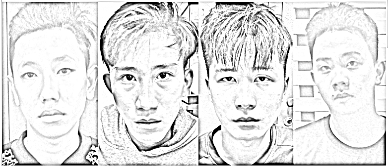 Nh&oacute;m đối tượng tại cơ quan c&ocirc;ng an