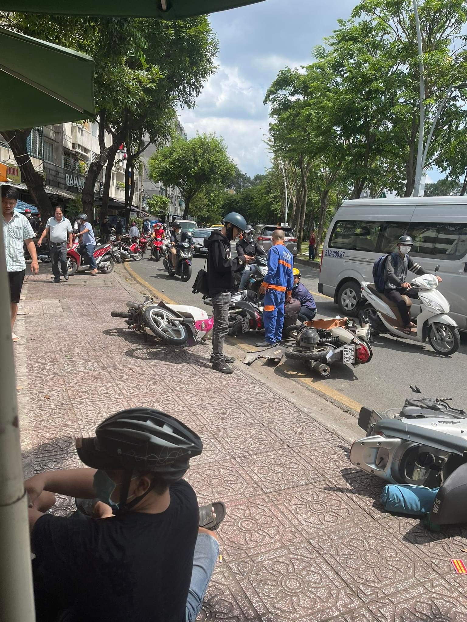 Hiện trường vụ tai nạn. Ảnh: Ngọc Yến
