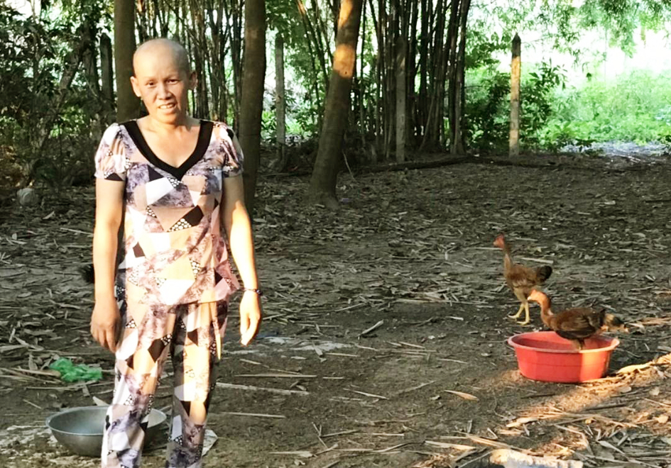 Chị Xuyến đang gặp nhiều kh&oacute; khăn v&agrave; kh&ocirc;ng c&ograve;n đủ khả năng để chữa bệnh 