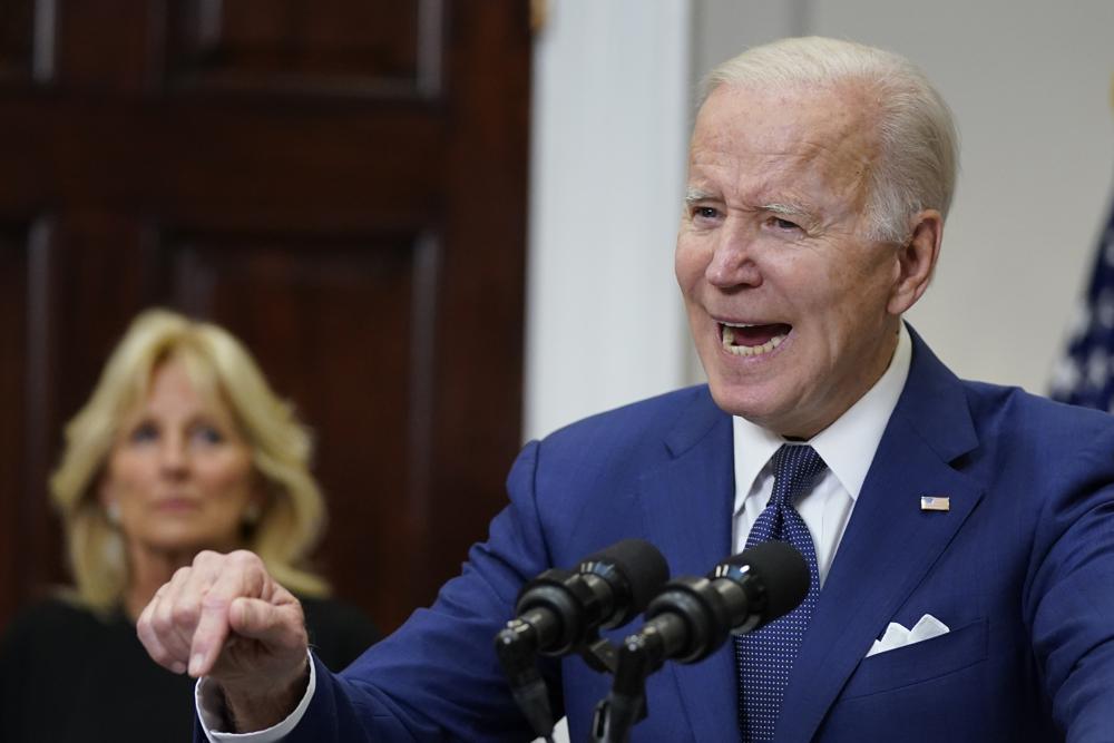Tổng thống Joe Biden ph&aacute;t biểu tại Nh&agrave; Trắng sau vụ xả s&uacute;ng đẫm m&aacute;u.