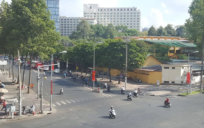 Một g&oacute;c khu tam gi&aacute;c v&agrave;ng&nbsp;Trần Hưng Đạo - Nguyễn Th&aacute;i Học - Phạm Ngũ L&atilde;o&nbsp;