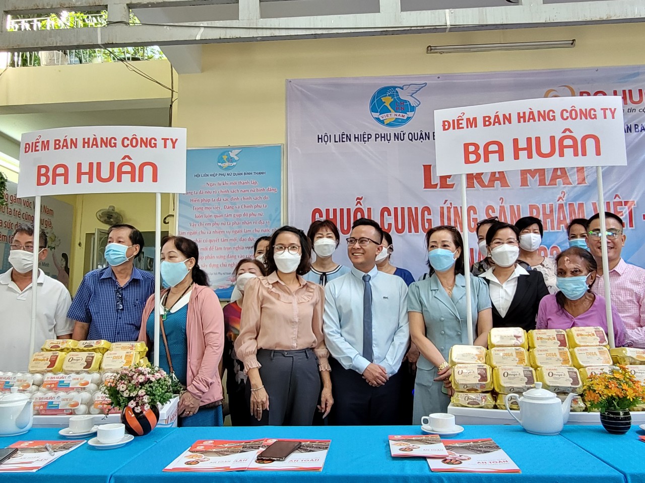 C&ocirc;ng ty Cổ phần Ba Hu&acirc;n sẽ đầu tư quầy h&agrave;ng đồng thời hỗ trợ 100% sản phẩm như một h&igrave;nh thức trợ vốn cho chị em phụ nữ khởi nghiệp kinh doanh