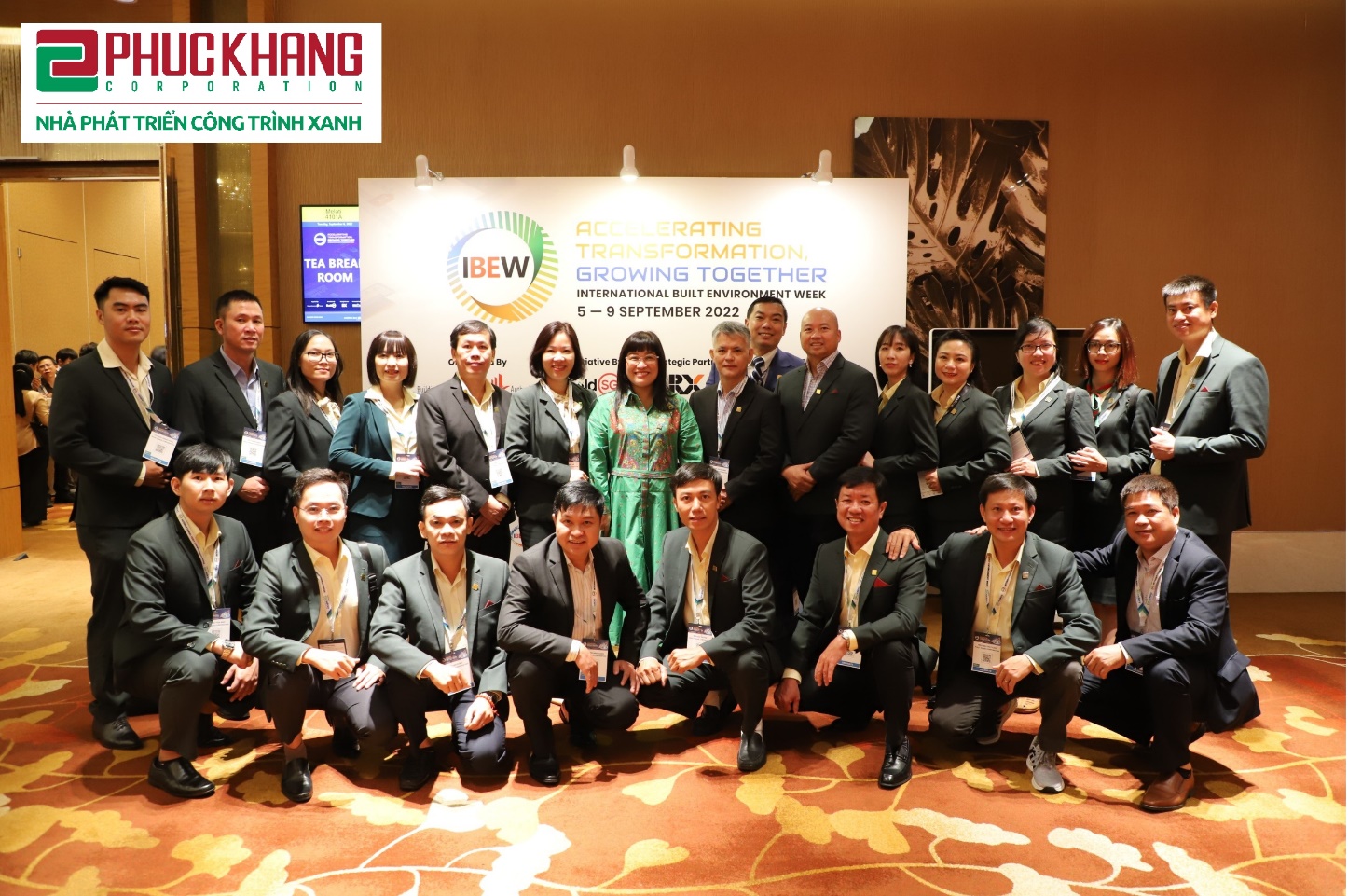 Đo&agrave;n Phuc Khang Corporation tham dự IBEW 2022 (Tuần lễ M&ocirc;i trường X&acirc;y dựng Bền vững Quốc tế) tại Sands Expo Convention Center, Singapore - Ảnh: Phuc Khang Corporation