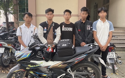 Nh&oacute;m đối tượng g&acirc;y ra c&aacute;i chết của thiếu ni&ecirc;n 13 tuổi. Ảnh C&ocirc;ng an cung cấp