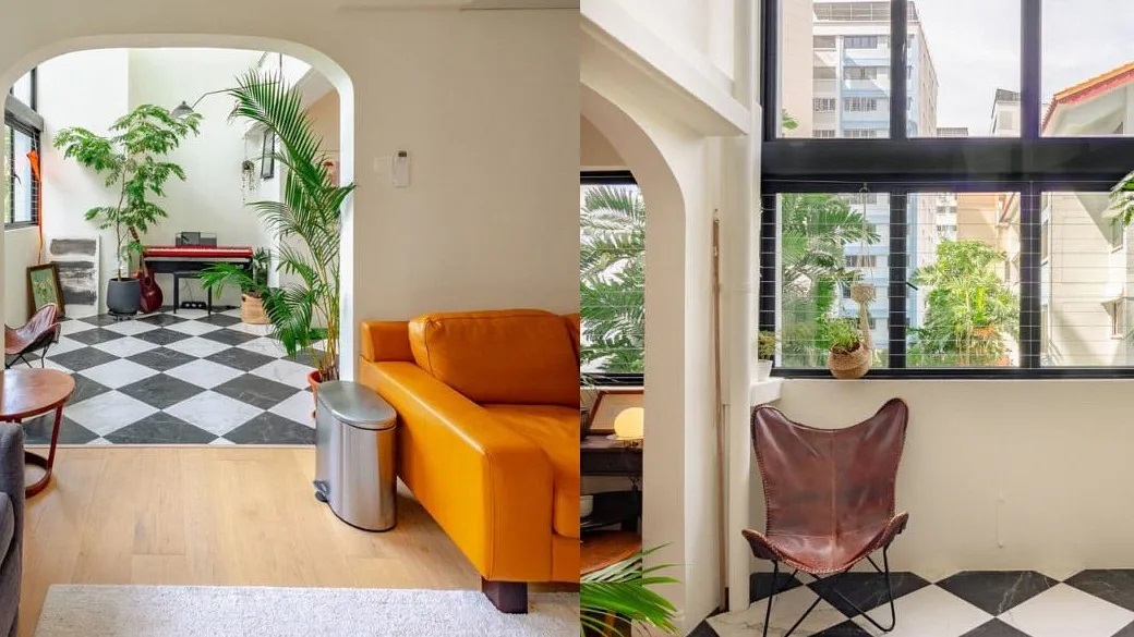 Một cặp vợ chồng người Singapore đ&atilde; chi kho&agrave;ng 100 ng&agrave;n đ&ocirc; Sin để thiết kế căn nh&agrave; rộng 100m2 của họ th&agrave;nh kh&ocirc;ng gian tuyệt đẹp, rộng tho&aacute;ng cho cả gia đ&igrave;nh. Chia sẻ về phong c&aacute;ch thiết kế của m&igrave;nh, người vợ chia sẻ: 'Ch&uacute;ng t&ocirc;i kh&ocirc;ng theo một xu hướng thiết kế cụ thể n&agrave;o, chỉ l&agrave; đảm bảo ng&ocirc;i nh&agrave; thật sự th&acirc;n thiện với m&ocirc;i trường cũng như tiện lợi nhất.