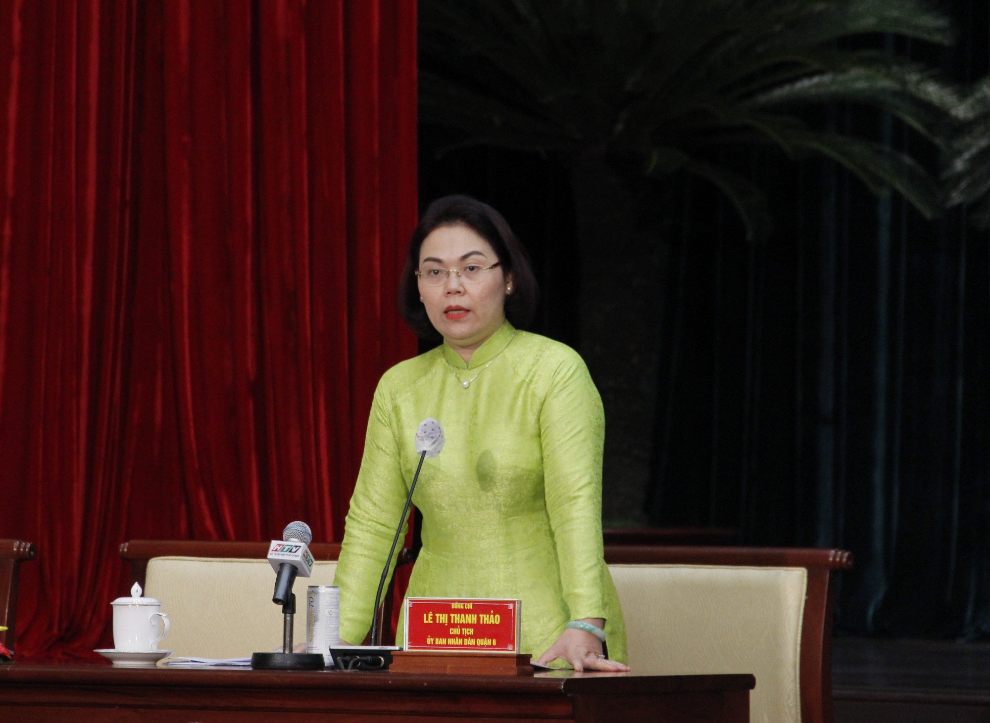 Chủ tịch UBND quận 6 th&ocirc;ng tin về Trường tiểu học Trần Văn Kiểu.
