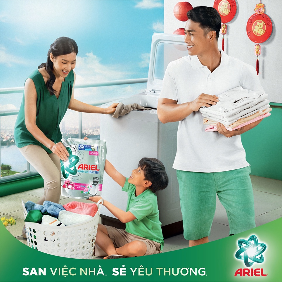 Nh&atilde;n h&agrave;ng Ariel l&agrave; một trong những thương hiệu của Tập đo&agrave;n P&G ti&ecirc;n phong trong việc g&oacute;p phần th&uacute;c đẩy sự tiến bộ của phụ nữ - Ảnh: Ariel