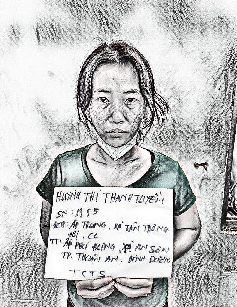 Tuyền tại cơ quan c&ocirc;ng an